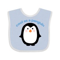 Inktastic Cool As a Penguin Boys or Girls Baby Bib
