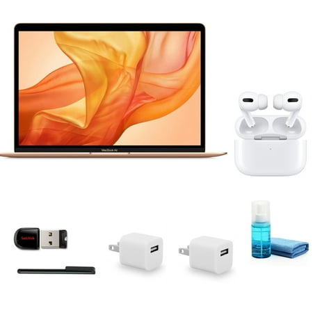 Apple MacBook Air 13 Inch with Retina (256GB, Gold, Early 2020) with Apple AirPods Pro
