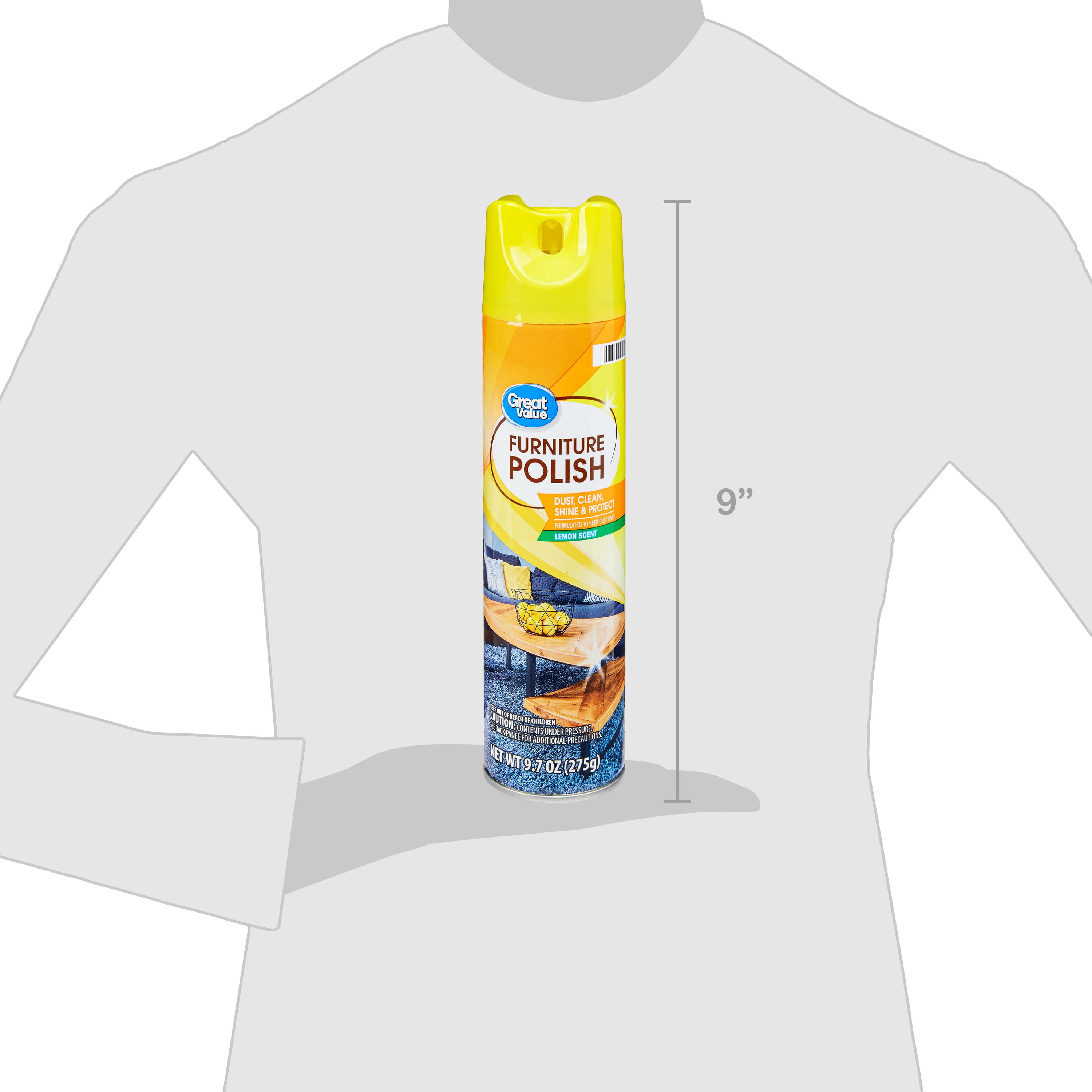 Great Value Lemon Scent Furniture Polish 9 7 Oz Walmart Com