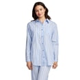 thumbnail image 1 of Jockey Women's Cotton Poplin Long Sleeve Button Up, 1 of 7