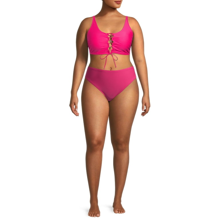 Time and tru plus shop size swimwear