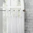 thumbnail image 2 of Archaeo 2-Pack Washed Cotton Twist Tab Cafe Curtain Pair, 52"W X 36"L, White, 2 of 8
