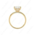 thumbnail image 5 of Cora Jewellery 2.5CT Radiant Moissanite Solitaire Engagement Ring For Women, 10K Yellow Gold, 5 of 6