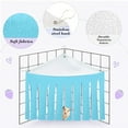 thumbnail image 5 of Blukids Hamster Hideout, Small Animal Hideaway Tent Fleece Forest Pet Cage Accessories Nest Bedding for Chinchilla Guinea Pig Hedgehog Rat Squirrel Ferret Dwarf Bunny(Blue), 5 of 6