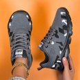 thumbnail image 4 of Breathable Knit Sneakers for Women Men, Lightweight Flexible Running Shoes with Camo Print, Comfortable Fashion Sport Walking Athletic Shoes, 4 of 7