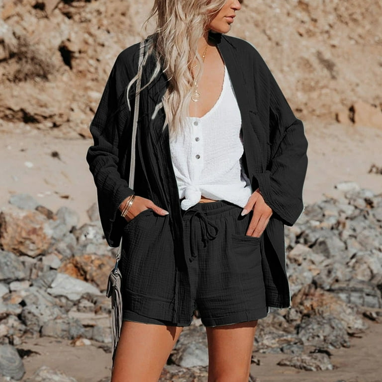 HSMQHJWE Long Shorts Women S Shorts Plus Size Straight Leg Sports High Waist Women S Casual Shorts Loose Pants Casual Fashion Pants Womens Short