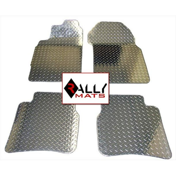 Rallymats 9599 Mitsubishi Eclipse Diamond Plate Aluminum Metal Floor