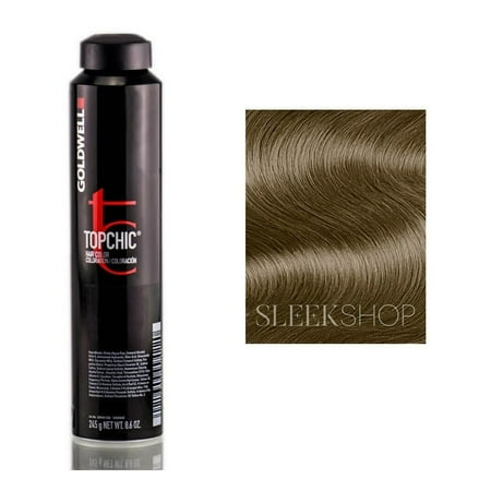 7N - Goldwell TOPCHIC Permanent Hair Color 8.6 oz (Mid Blonde) Pack of 4