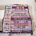 thumbnail image 2 of LHSHID Mom Gifts from Daughter Son Mom Birthday Gifts Best Gift for Mom Mom Gift for Mothers Day Christmas Mom Mother Blanket Gift 50"x60", 2 of 6