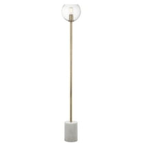 Safavieh Bradley 61 in. H Modern Glam Floor Lamp, White/Brass Gold