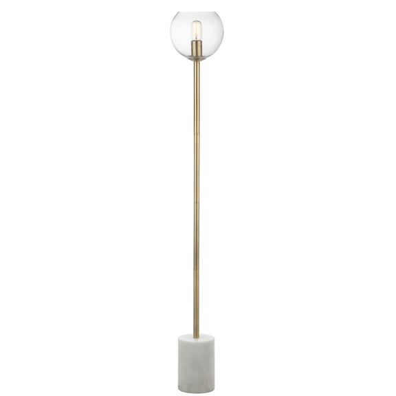 Safavieh Bradley 61 in. H Modern Glam Floor Lamp, White/Brass Gold