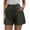Green, variant on Womens Casual Loose Solid Summer Plus Size Pants Pants Drawstring Elastic Waist Comfy Shorts With Pockets Twill Shorts Women Sleepwear for Women Shorts Set Silk Shorts for Women Athletic Women's