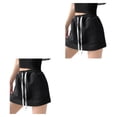 thumbnail image 1 of Qarigey Pantalones cortos femeninos Faldas Vestido Sólido Casual Cordón Mini A-line Verano Estilo coreano Color caramelo para viajes Deportes Type3 NO3, 1 of 6