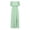 BB-Mint Green, variant on HONHUZH Womens Wedding Guest Dresses Plus Size V Neck 3/4 Sleeve Midi Dress Flowy Cotton Boho Long Dress XS-5XL