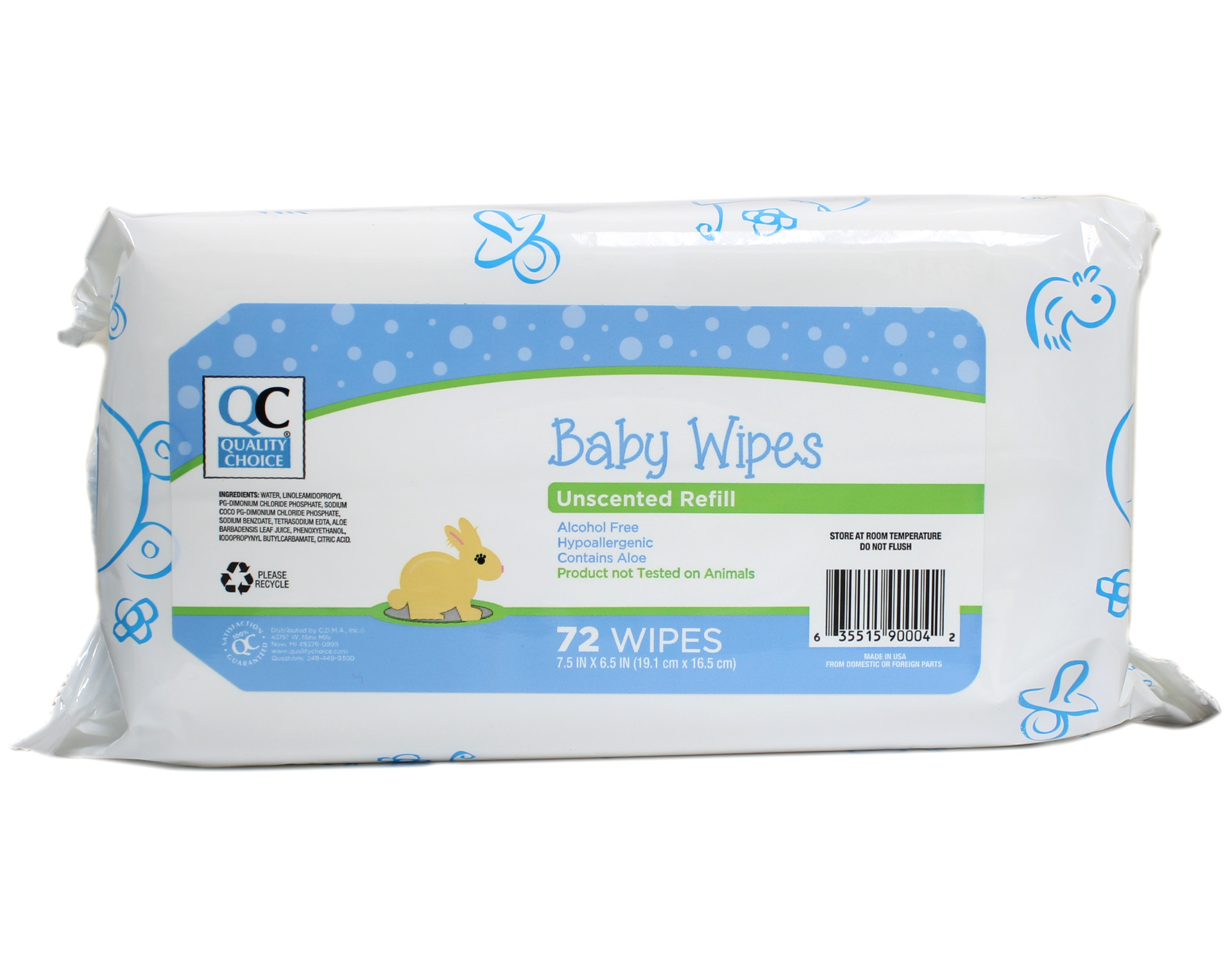 walmart unscented wipes