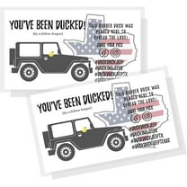 Crafters Cup Texas You've Been Ducked Tag  50 Pack  Duck Duck Texas Tag  Size 2 x 3.5 in Business Card Size  Attach To Rubber Ducks  Texas USA Design,3.5 x 2 inches