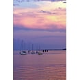 thumbnail image 2 of Hausenflock, Alan 13x18 Gold Ornate Wood Framed with Double Matting Museum Art Print Titled - St. Augustine Harbor Sunset IV, 2 of 4