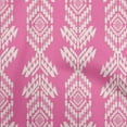 thumbnail image 1 of oneOone Tissu Popeline de Coton Fuchsia Rose Aztech Matériel de Robe Tissu Imprimé Tissu au Mètre 56 Pouces de Large, 1 of 4
