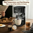 thumbnail image 6 of Bluebow Single Serve Coffee Maker for K Cup & Ground Coffee& Tea, Capsule Coffee Machine, 6-12oz Brew Size, Black, 6 of 9