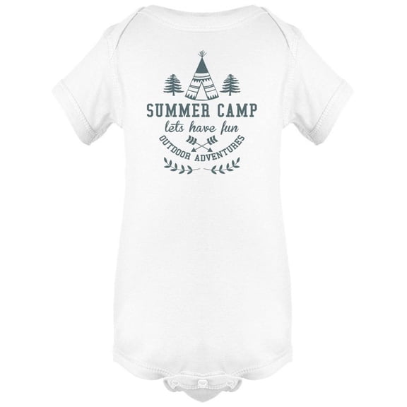 Summer Camp Camping Tent Bodysuit Infant -Image by Shutterstock, 6 Months