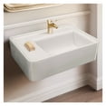 thumbnail image 5 of Whitehaus 26" Rectangular Wall Mount Basin with Single Faucet Drilling and Rear Center Drain Location, 5 of 7