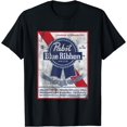 thumbnail image 1 of Pabst Blue Ribbon Can Label T-Shirt - White - S, 1 of 2