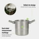 thumbnail image 3 of Ocas De Cocina Para Acampar, Olla De Campamento Portátil De Arroz De Metal Con Plegable Para Caminatas Al Aire Libre Picnic, 3 of 7