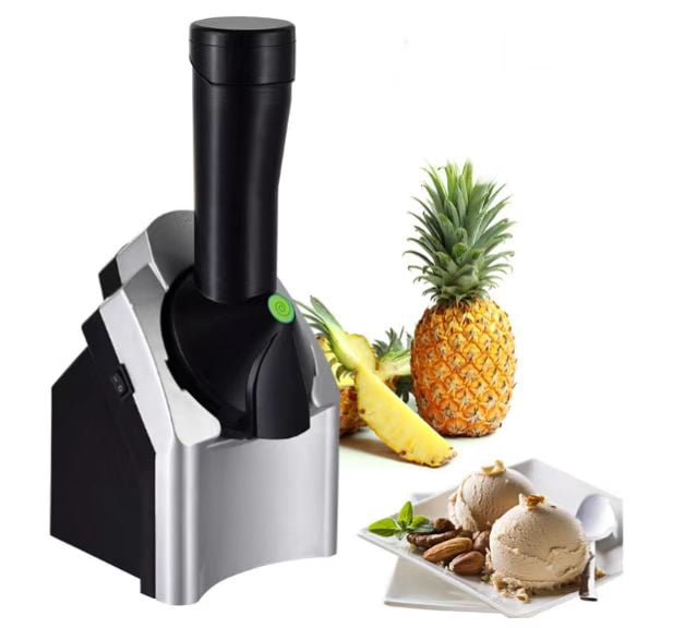 Fruit Ice Cream Maker Kids Vegetarian Ice Cream Maker Healthy No Additive, Silver