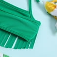 thumbnail image 4 of Kids swim suits for girls Baby swimsuit girl little girls swimsuit  Girls Beach Sport Fringe 2-Piece Bikini Swimsuit, 4 of 6