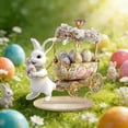 thumbnail image 3 of Japceit Pull Along Rabbit Acrylic Ornament, Cute Bunny on Wheels Decor for Home and Desk, Colorful Acrylic Figurine for Bedroom, Study, and Easter Holiday Display, 3 of 6