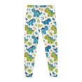 thumbnail image 5 of Pyjama Bebe Garcon Enfants Dinosaure Imprimé Col Rond Manches Longues Haut Pantalon Ensemble de Pyjama 2 Pcs Printemps Automne Pyjama Bébé Bleu Clair 7 Ans-8 Ans, 5 of 5