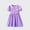 Purple C, variant on Delliss Toddler Girl Short Sleeve Dress Puff Sleeve A-Line Smocked Dress Summer Cotton Casual Outfits