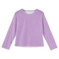 thumbnail image 4 of Grblisyd Long Sleeve Shirts for Girls Black Kids Crewneck Size 10-12 Girls Tops T-shirts Cute Teen Girls Clothes Trendy Fall Outfits ,Light Purple 8-9Y, 4 of 4