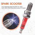 thumbnail image 6 of 1 Pcs 3-Electrode Spark Plug D8TC for 125Cc 150Cc 200Cc 250Cc Motorcycle Scooter ATV Quads, 6 of 10