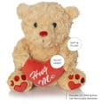thumbnail image 4 of Big Mo's Toys Valentine's Bear -Brown Plush Teddy Bear with Red Hug Me Love Heart Dirty Talking Valentines Day Funny Farting Stuffed Animal Girlfriend Boyfriend, 4 of 7