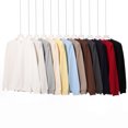 thumbnail image 2 of American streetwear brand 450g heavyweight terry cloth solid color crew neck men's oversized pullover sweatshirt top, 2 of 4
