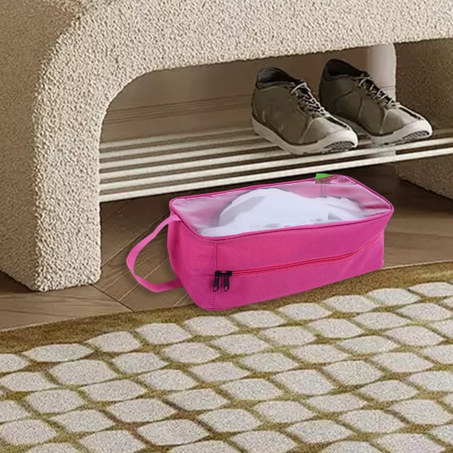 Bolsa de almacenamiento de zapatos transparente para hombres y mujeres, lavable, reutilizable, resistente para uso a largo plazo para viajes, mudanzas y almacenamiento Akmoler