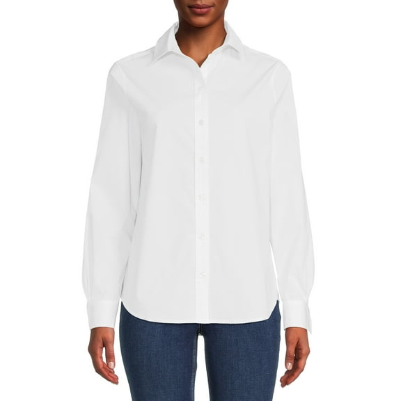 Blu White Blu Women's June Solid Button-Down Shirt