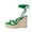 Green, variant on VerPetridure Women's Sandals Summer Casual Shoes Casual Straw Wedges Ankle Strap High Heel Roman Style Thin Lace Up Sandals