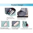 thumbnail image 4 of Mochila escolar de color sólido Mochila escolar para niños Mochila escolar para niños y niñas Escuela primaria y secundaria Mochila impermeable para el ocio al aire libre Mochila juvenil (Ne JFHHH pequeña, 4 of 5