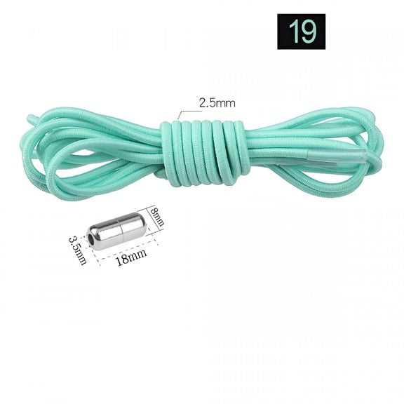 TUWAFE 2026 New 2 Pair/4Pcs Tieless Elastic Shoe Laces for Sneakers, 23 Colors Shoelaces for Sneakers, Athletic Shoelaces for Running, Gym, Casual, Sports 39"