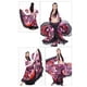 thumbnail image 2 of Maxi bohemia para mujer Zulema Hippie Gypsy Boho Dress Belly Dance Costume Bra con Rosado Falda de gitana tribal, 2 of 8