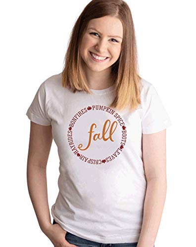 Fall Autumn T-Shirt White 3XL 