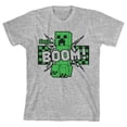 thumbnail image 5 of Minecraft Video Game Youth Boys Short Sleeve Grey Graphic Tee-XL, 5 of 7