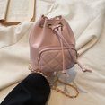 thumbnail image 4 of Bolso tipo cartera informal para mujer, bolso tipo cubo versátil de cuero PU, bolso diario para niñas al aire libre, 4 of 7