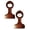 Brown, variant on Natural Curtain Rod Brackets Sturdy Wooden Curtain Rod Holders 2PCS Large Suction Cups for Hook Bathroom Shelf with Towel Hooks Metal Brick Clips Purse Hanger,One Size,Reddish Brown