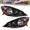 Black Housing, variant on MOSTPLUS Pair Headlights for 2006-2010 Toyota Sienna 3.5L Chrome Housing Amber Reflector