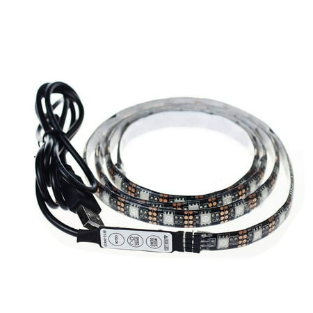 

Buodes Rainbow Party Decorations RGB+W TV Background Atmosphere Light Belt USB Remote Control RGB Light Belt