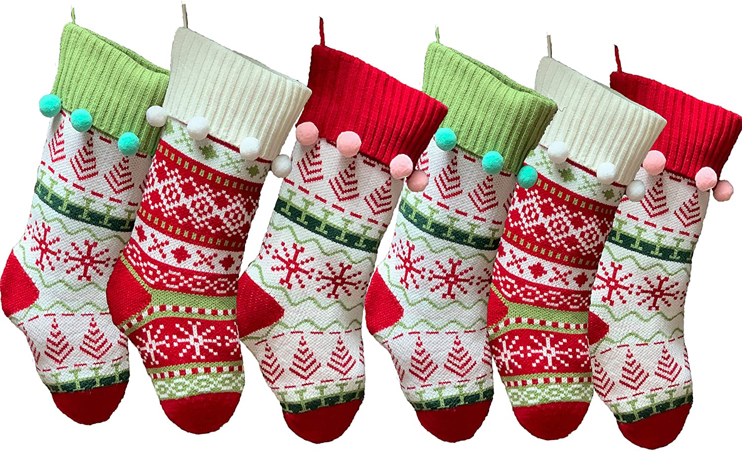 XBRW Knit Christmas Stockings with 