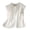 #0534-White, variant on Women's Blouses Floral Embroidered Round Neck Sleeveless Shirts Casual Minimalist Style Lightweight Breathable Slim Fit Tops Gift